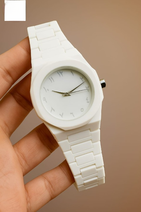 Full White Aura Watch Elegant Design